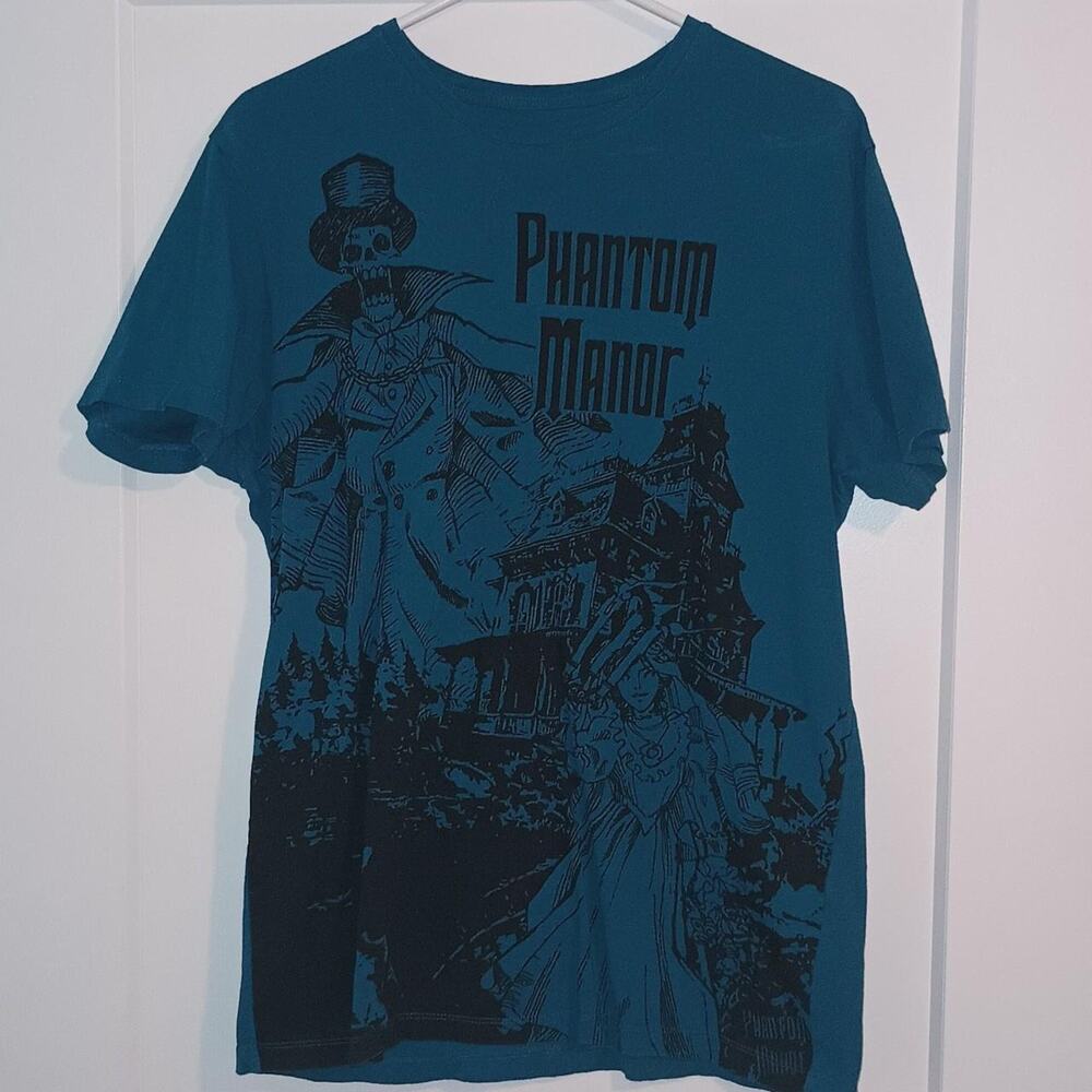 Disneyland Paris - Phantom Manor Parisian Blue - RARE HM Disney T-Shirt - XL